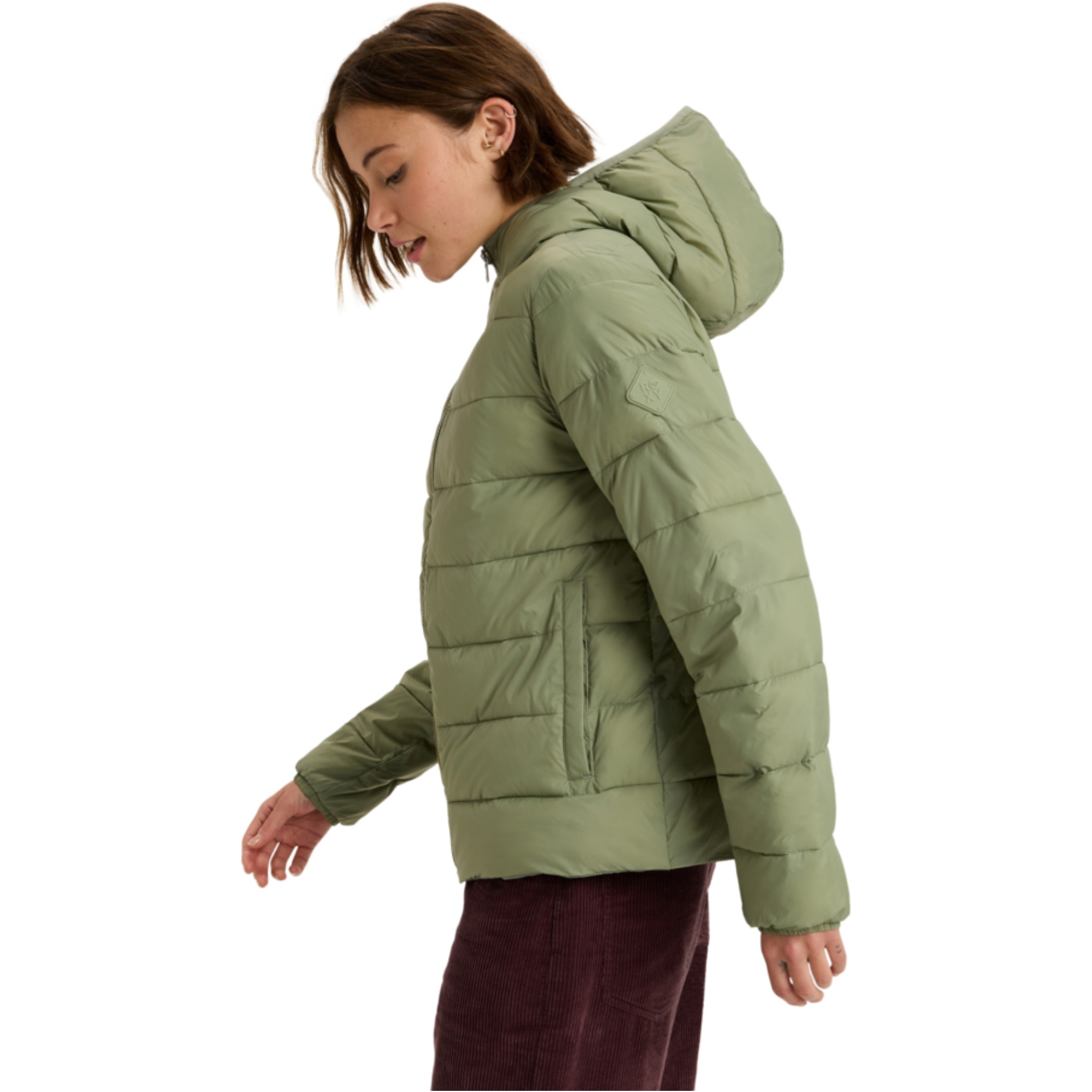 2025 Roxy Womens Wind Bliss Hooded Lightweight Packable Padded Jacket ...