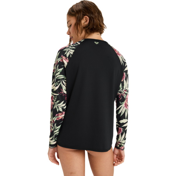 2025 Roxy Womens Basic Mix Long Sleeve Rash Vest ERJWR03872 ...