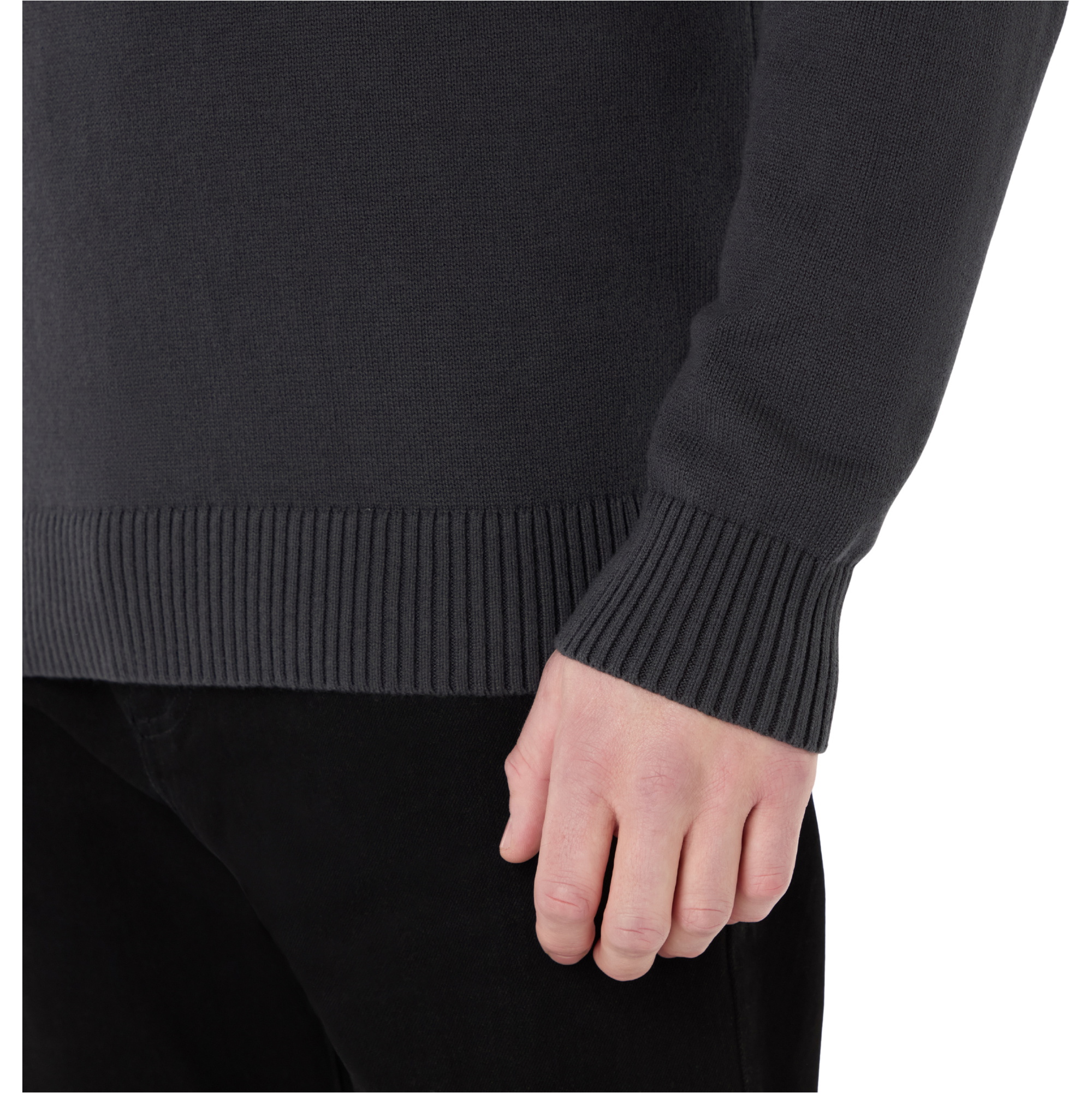 2025 Musto Mens Original 1/4 Zip Neck Knit Sweater 85082 - Carbon Marl ...