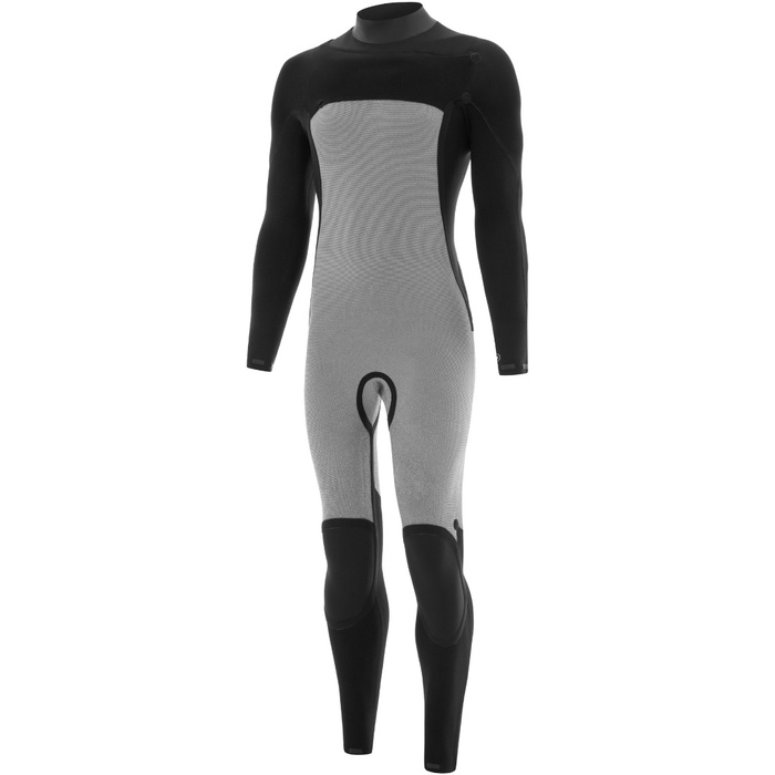 2026 Nyord Mens Solu Yulex 3/2mm Chest Zip Wetsuit SOLM32001 - Black ...
