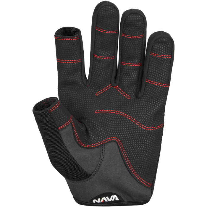 Nava Rys Nava Performance Nava Club Long Finger Gloves NAVACGLF01 - Black ...