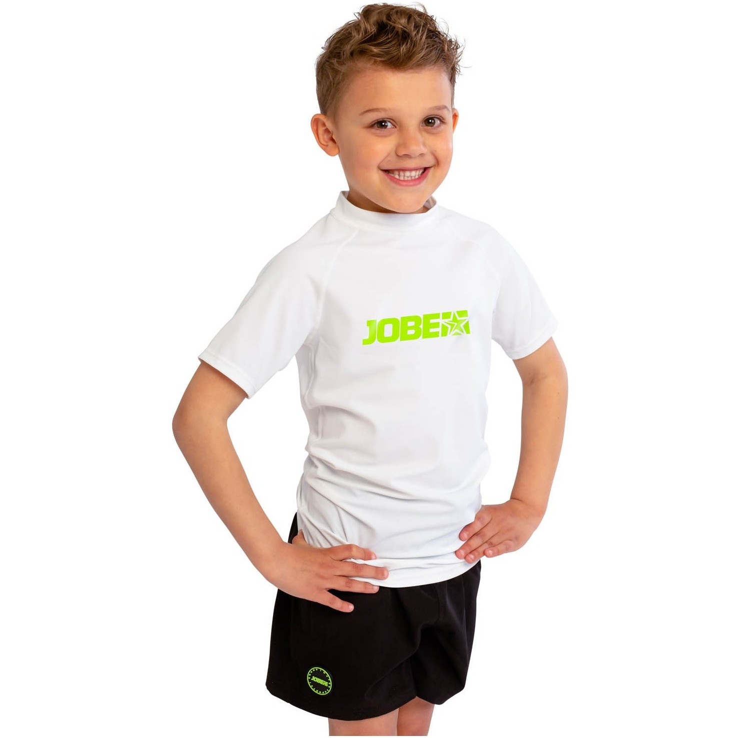 2025 Jobe Junior Short Sleeve Rash Vest 544223003 - White - Wetsuits ...