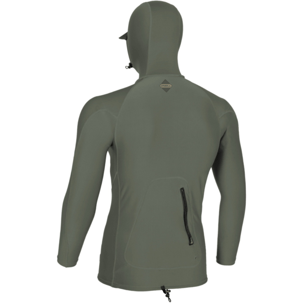 2026 O'Neill Mens Hyperfreak Skins Long Sleeve Hooded Rash Vest 5689 ...