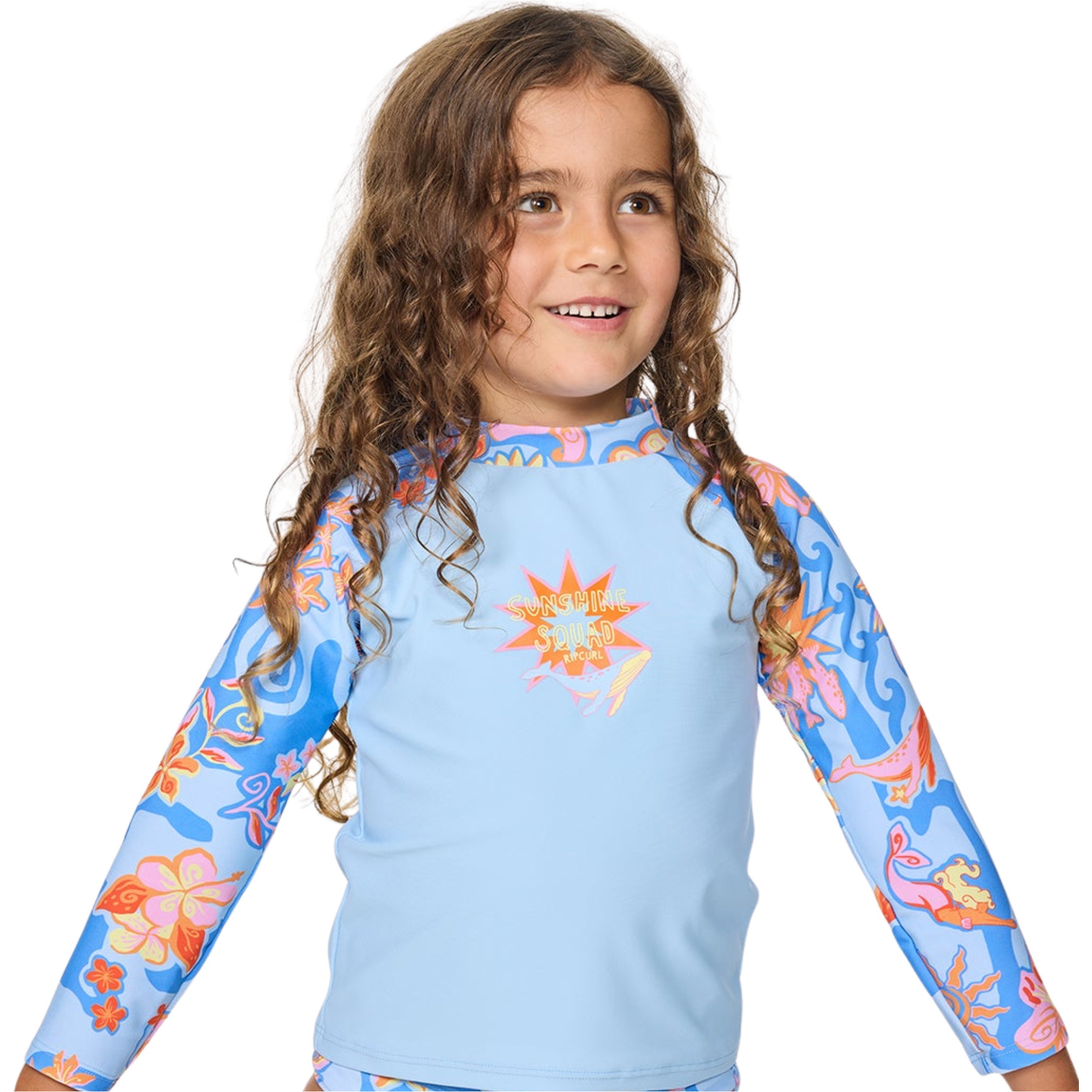 2026 Rip Curl Junior Surf Magic Rashie Set 13WJRV - Sky Blue - Wetsuits ...
