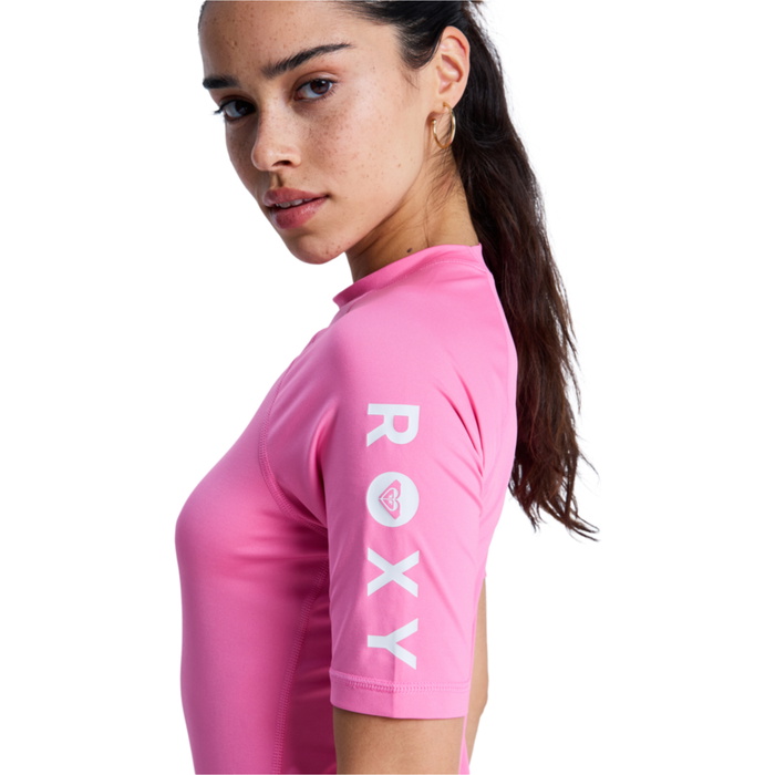 2026 Roxy Womens Whole Hearted Short Sleeve Rash Vest ERJWR03548 ...
