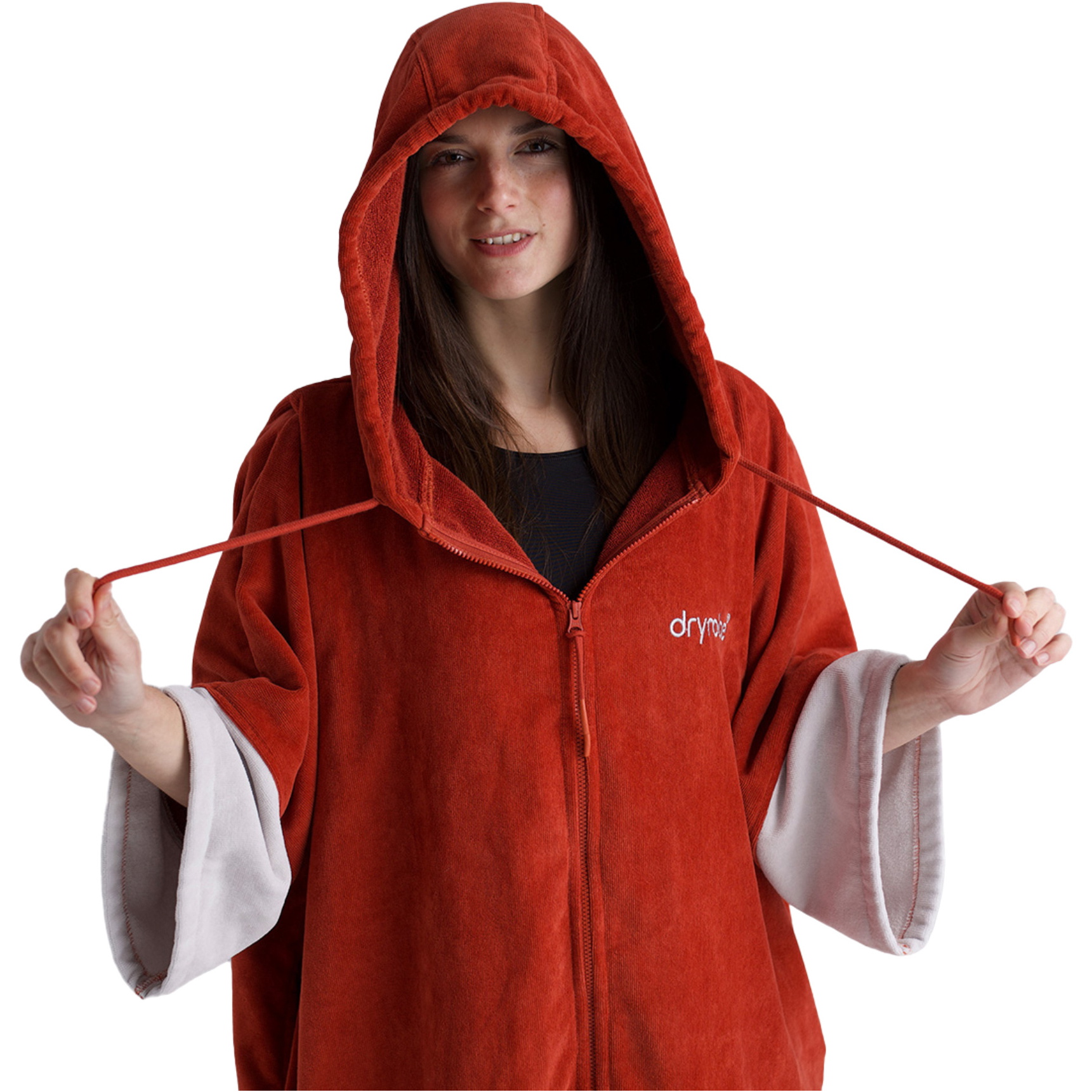 2026 Dryrobe Full-Zip Organic Towel Robe ORGANICFZTRBO - Burnt Orange ...