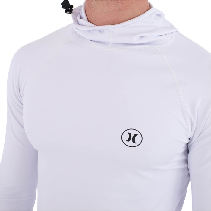 2026 Hurley Mens Slim Fit Icon Hooded Long Sleeve Rash Vest MLEU00001 ...