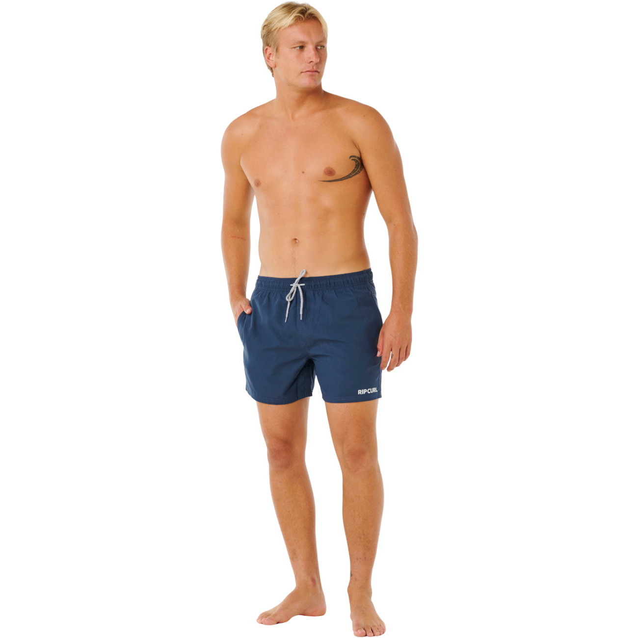 2026 Rip Curl Mens Streamline Offset Volley Boardshorts 0EQMBO - Dark ...