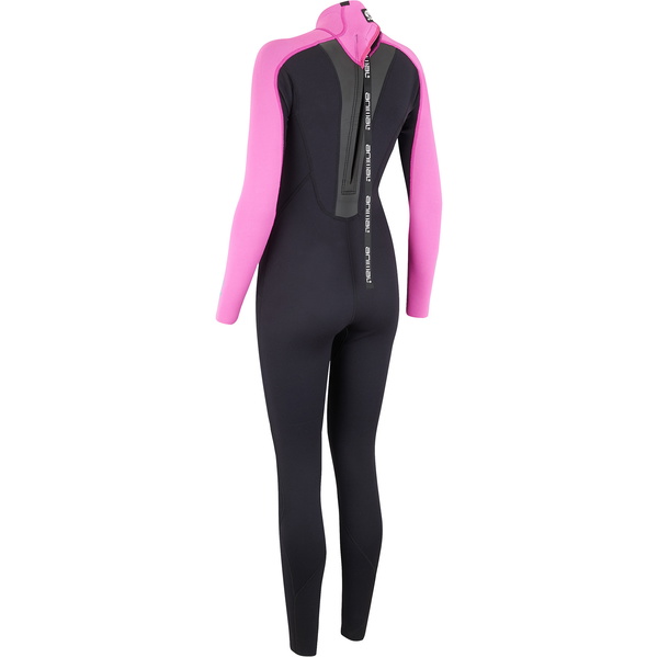 2019 Animal Womens Nova 3/2mm Flatlock Back Zip Wetsuit Black AW9SQ302 2ND