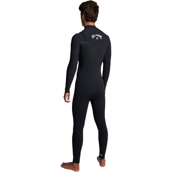 2019 Billabong Mens Furnace Ultra 4/3mm Chest Zip Wetsuit Black Q44M02