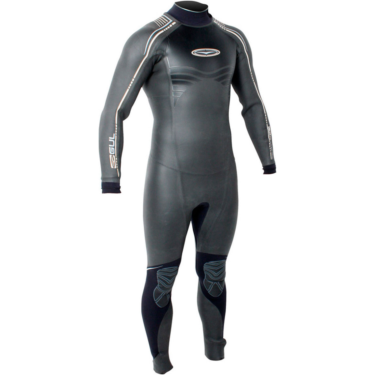 Gul Delta 5/3mm WINDSURF Back Zip Wetsuit BLACK / SILVER DETAIL DE1204
