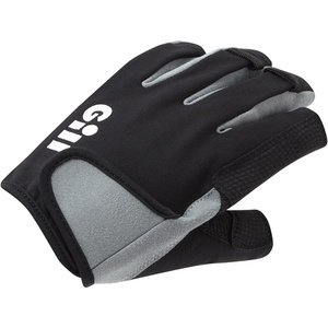 2026 Gill Deckhand Short Finger Sailing Gloves 7043 - Black
