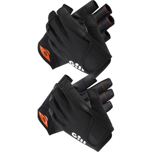 Gill Double Pack Championship Short & Long Finger Sailing Gloves - Black