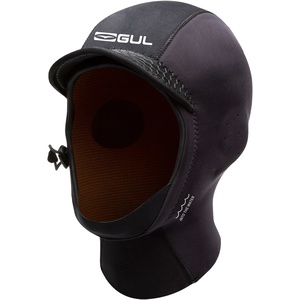 2026 Gul 3mm Peaked Surf Hood HO0312-B9 - Black