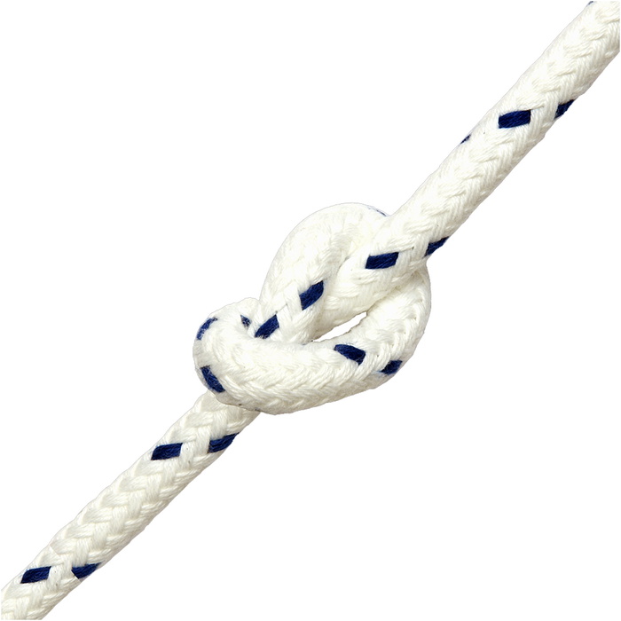 Matte Premuim Rope Kingfisher Matt Polyester Rope White / Blue MB0W1 - Price Per Metre ...
