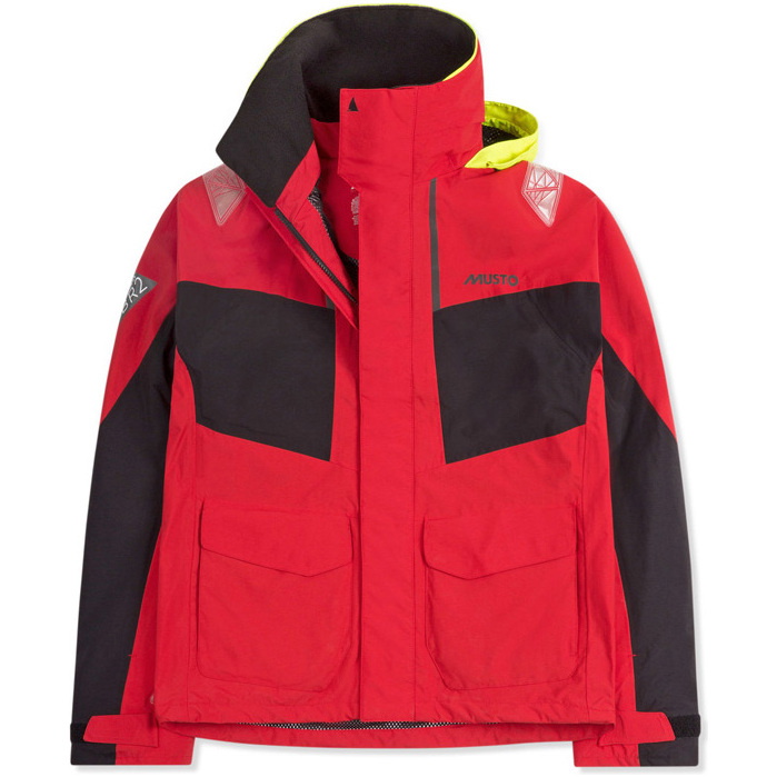 2022 Musto Mens BR2 Coastal Jacket True Red SMJK055