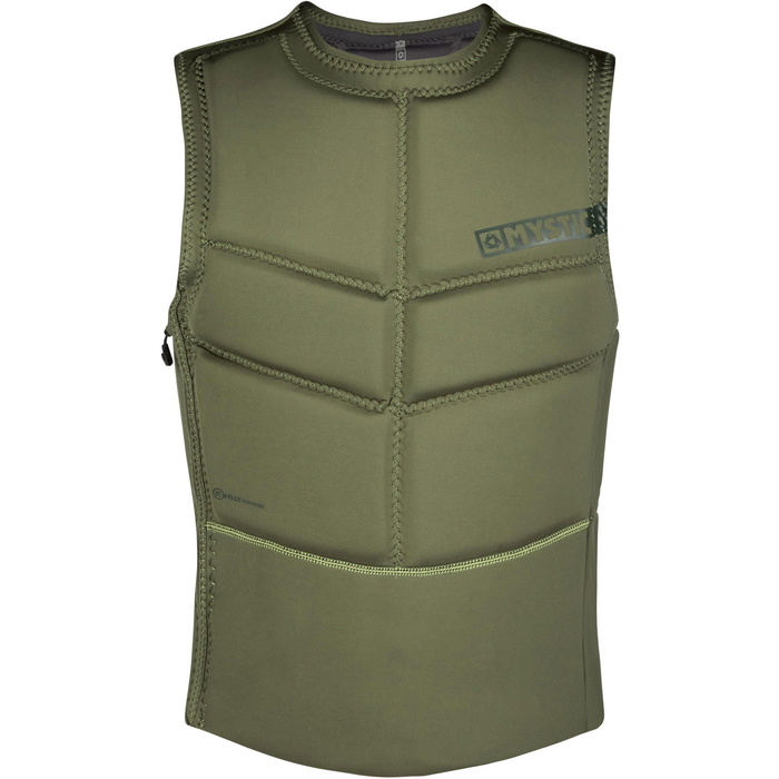 Mystic Star Impact Vest Homme - Front Zip, Navy, Protection CE Kitesurf & Wakeboard