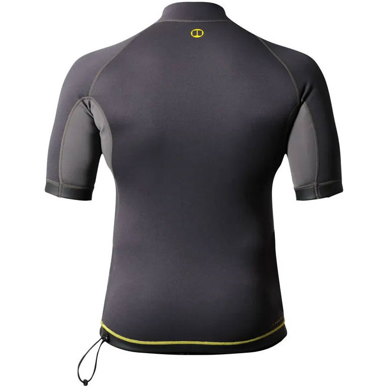 2026 Nookie 1mm Short Sleeve TI Neoprene Vest NE12 - Grey / Yellow