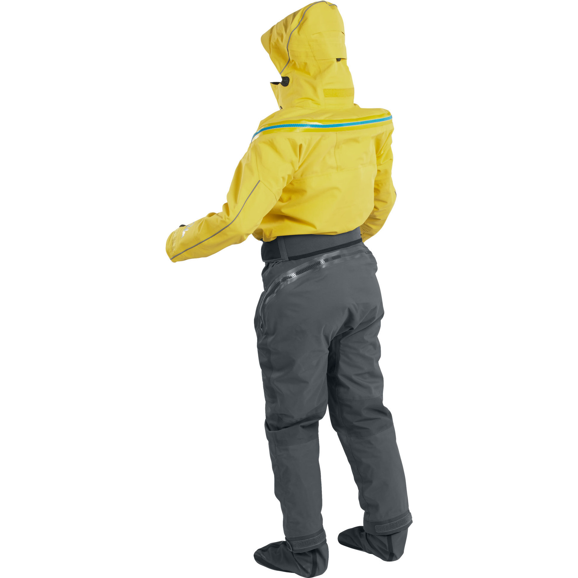2025 Palm Womens Bora Touring Kayak Drysuit 12383 - Yellow / Jet Grey
