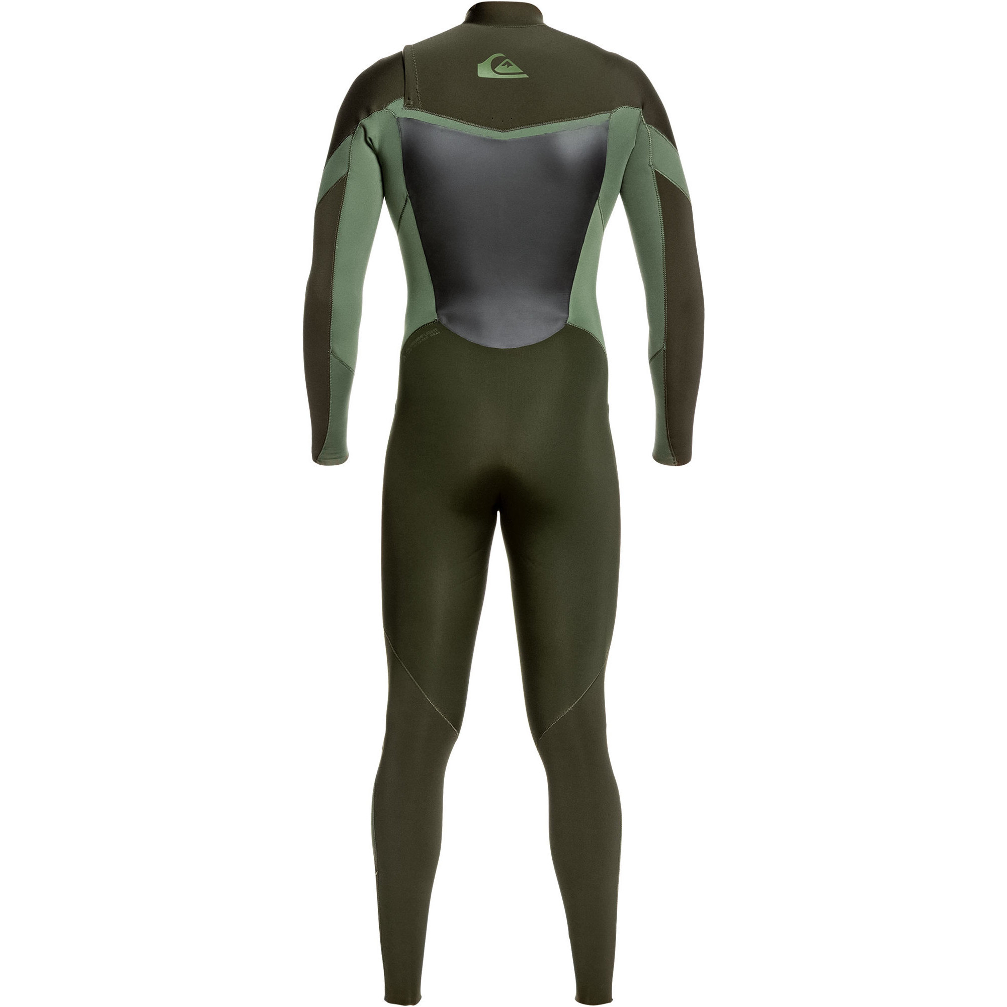 2021 Quiksilver Mens Syncro 3/2mm Chest Zip Wetsuit Dark Ivy