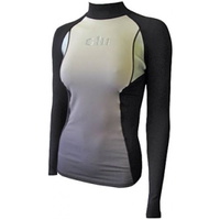 - Ladies Long Sleeved Rash Vest in Black/Mist 4405 07