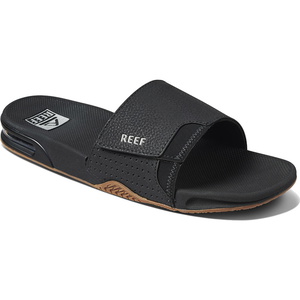 2026 Reef Fanning Sliders CI3632 - Black / Plata
