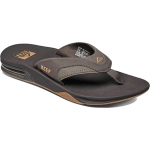 2026 Reef Hombres Chanclas Fanning - Brown / Goma