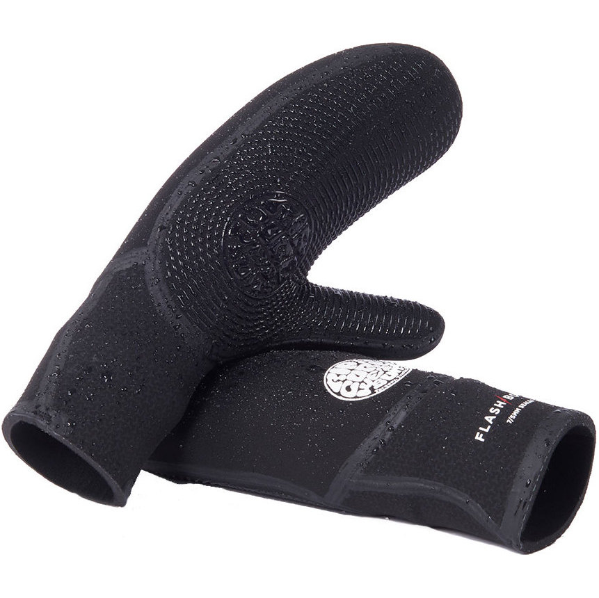 2026 Rip Curl Flashbomb 7/5mm Mitten Glove WGLYFF - Black
