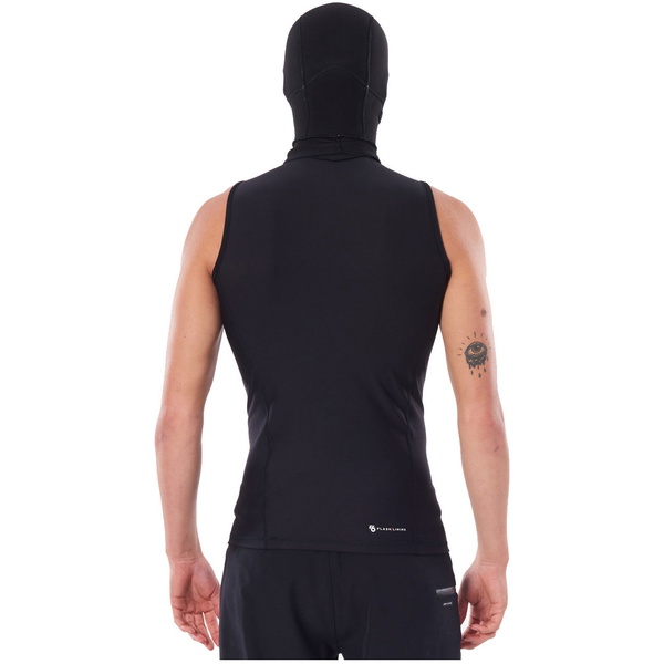 2026 Rip Curl Mens Flashbomb E6 0.5mm Hooded Vest WVEYBF - Black