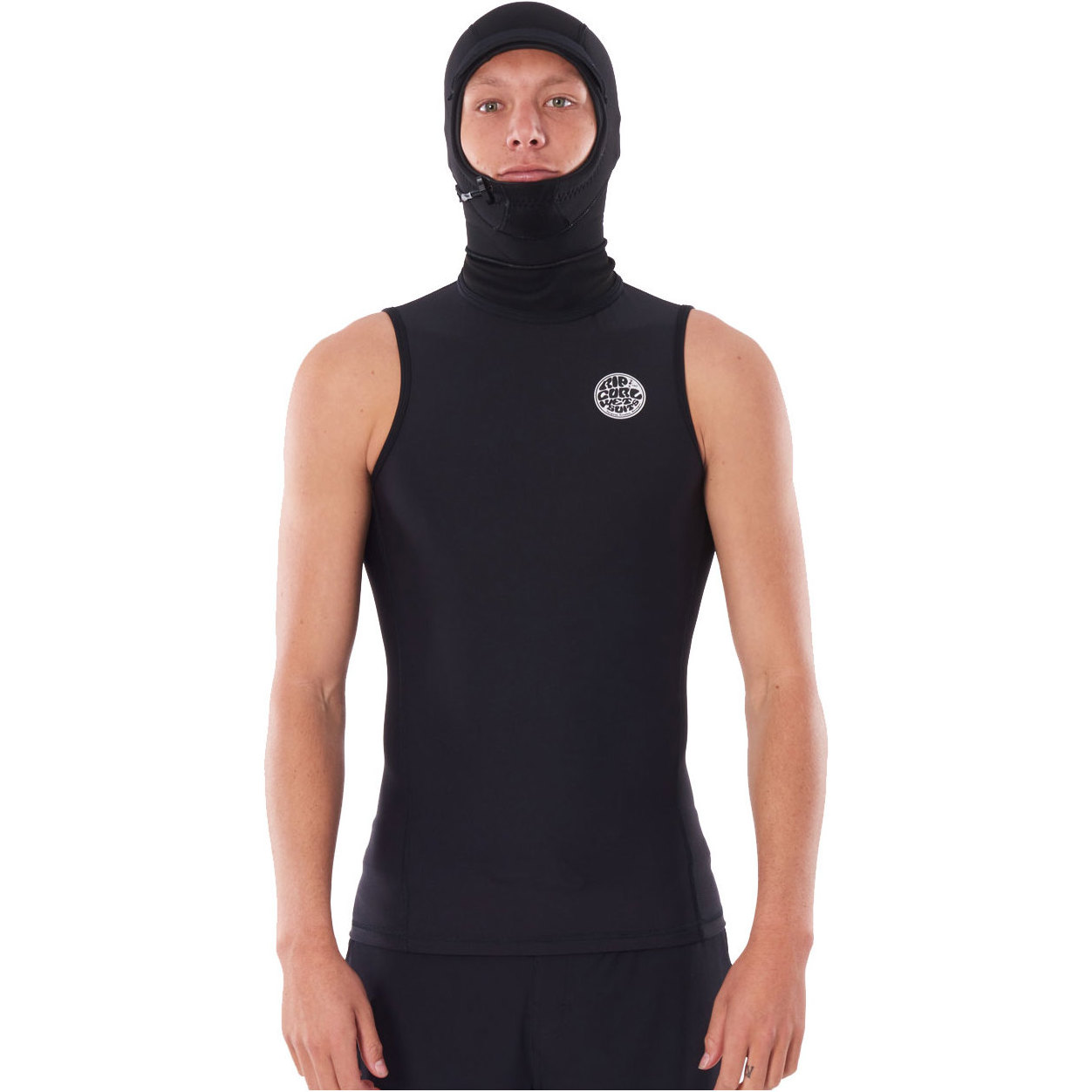 2026 Rip Curl Mens Flashbomb E6 0 5mm Hooded Vest WVEYBF - Black