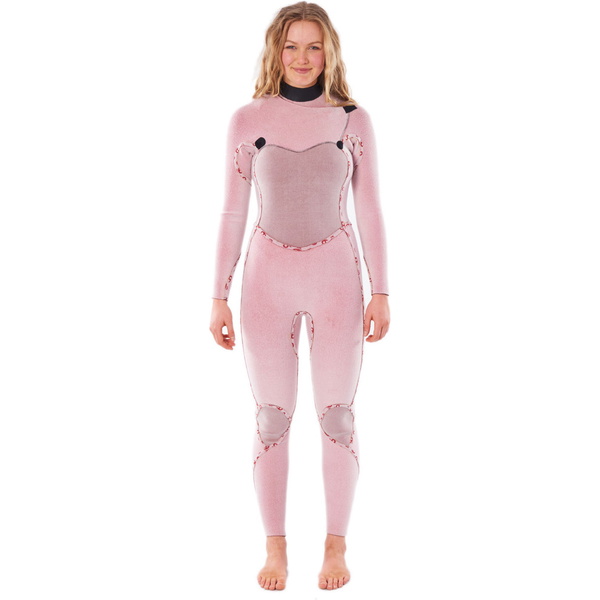 Rip Curl Womens Flashbomb 4/3mm Chest Zip Wetsuit WSTYFG - Black