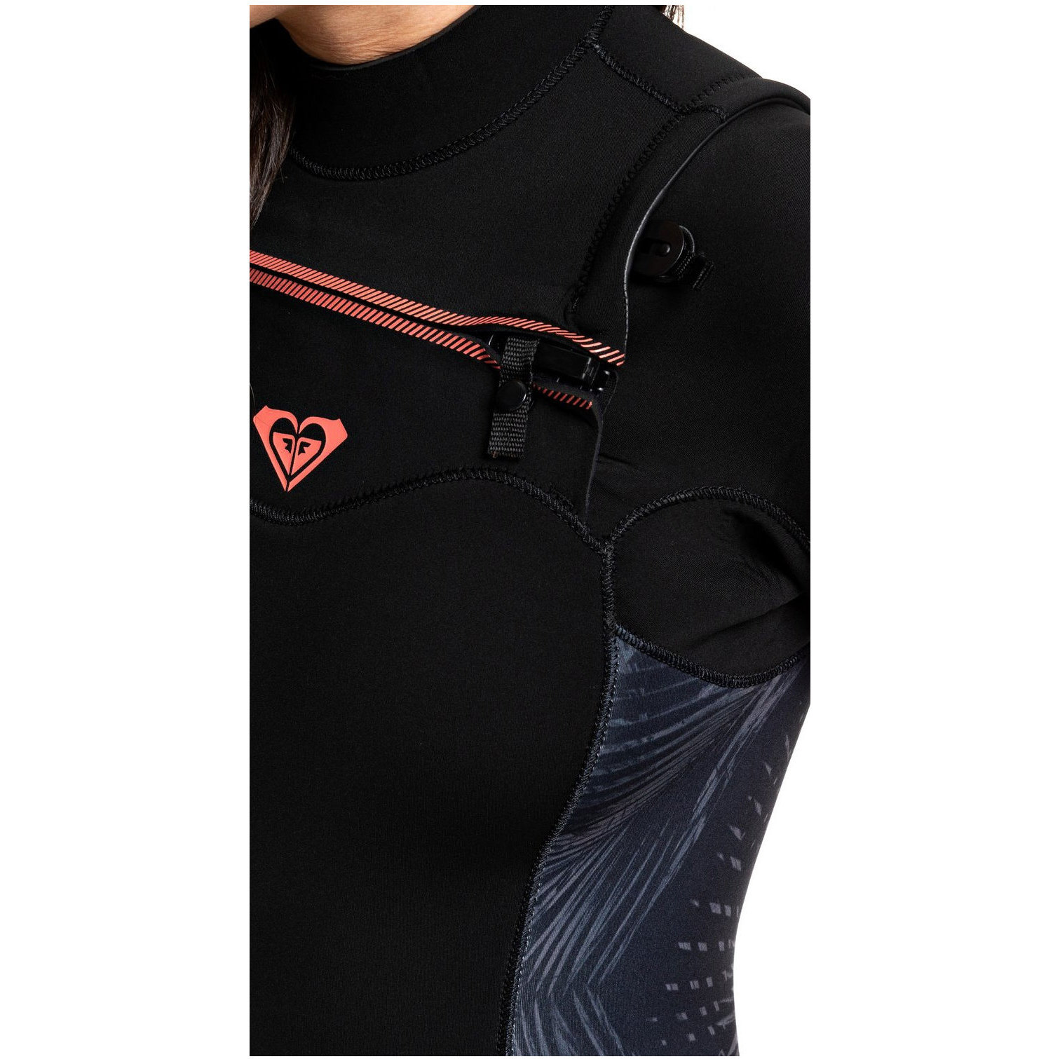 2020 Roxy Womens Syncro 4/3mm Chest Zip Wetsuit Black / Gunmetal