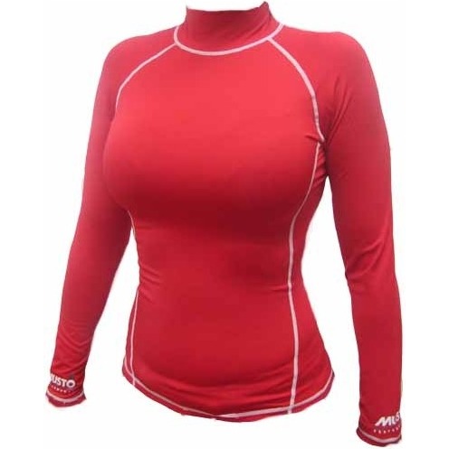Musto Ladies L/S Rash Vest in RED SO1081 - Wetsuits - Rash Vests Thermo ...