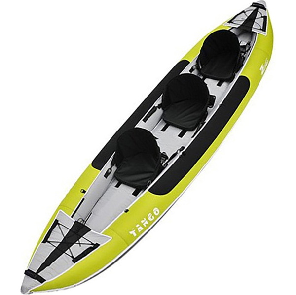2026 Z-Pro Tango 3 Man Inflatable Kayak, Paddle & Pump Package TA300 GREEN