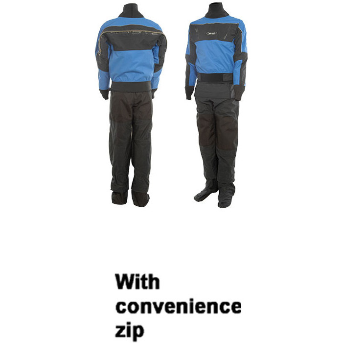 Yak Titan latex seal Drysuit Canoe / Kayak NEW BLUE FREE FLEEECE + con zip. 6509. SMALL ONLY. LAST 1