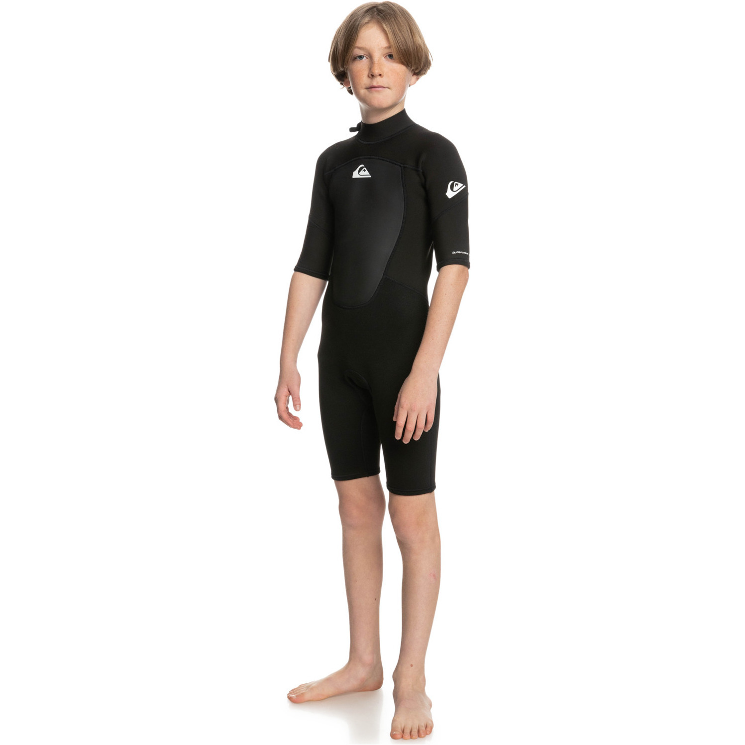 2025 Quiksilver Boys Prologue 2mm Back Zip Shorty Wetsuit EQBW503021 - Black