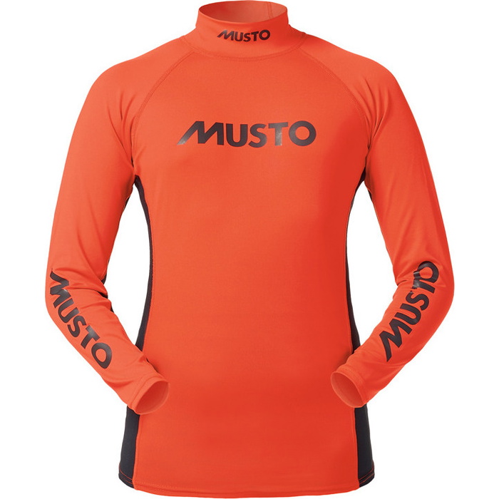 Musto Junior Long Sleeve Rash Vest Fire Orange / Black KS106J2 ...