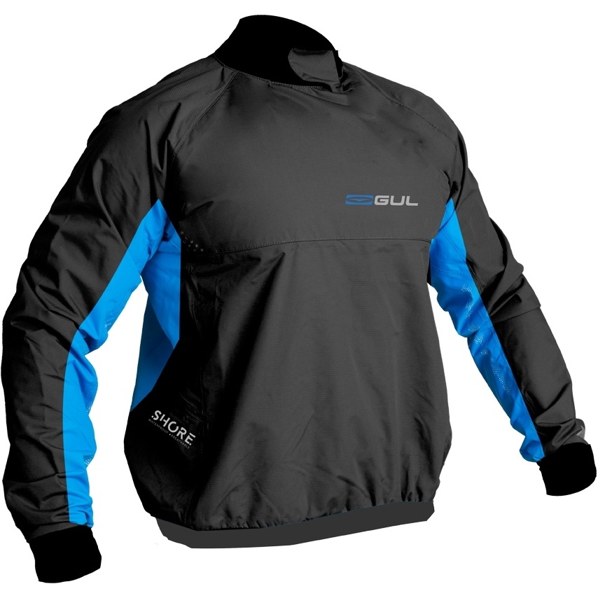 2020 Gul Junior Shore Taped Spray Top Black / Blue ST0030-B5