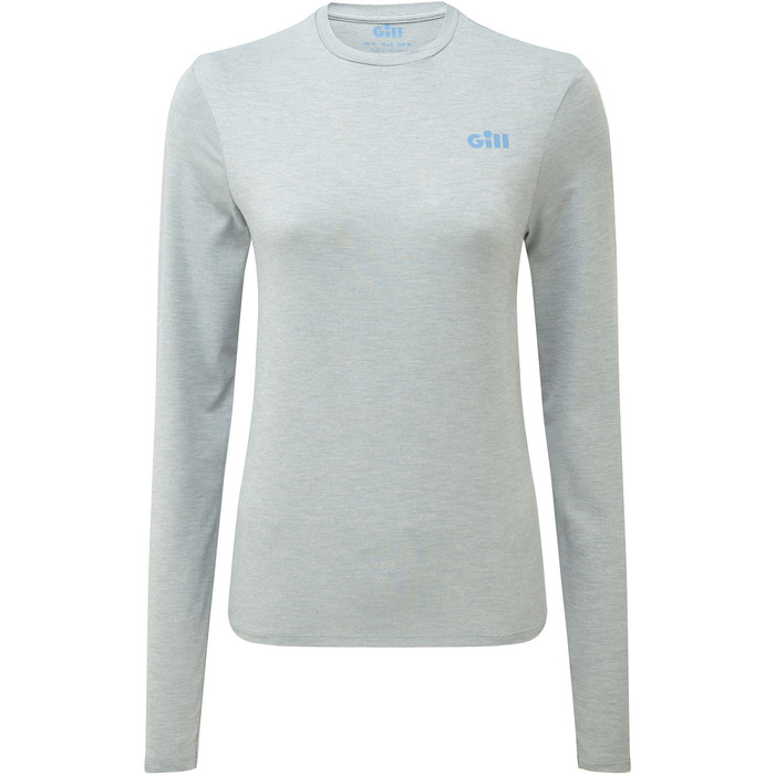 2021 Gill Womens Holcombe Crew Base Layer Grey 1100W