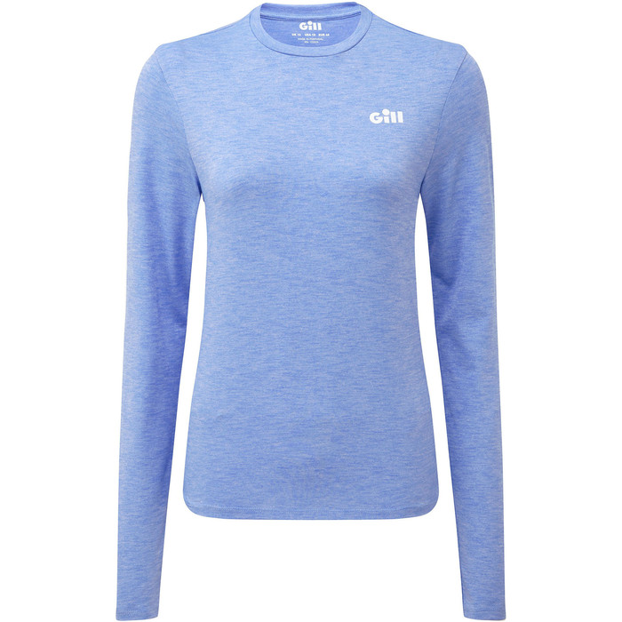 2021 Gill Womens Holcombe Crew Base Layer Sky 1100W