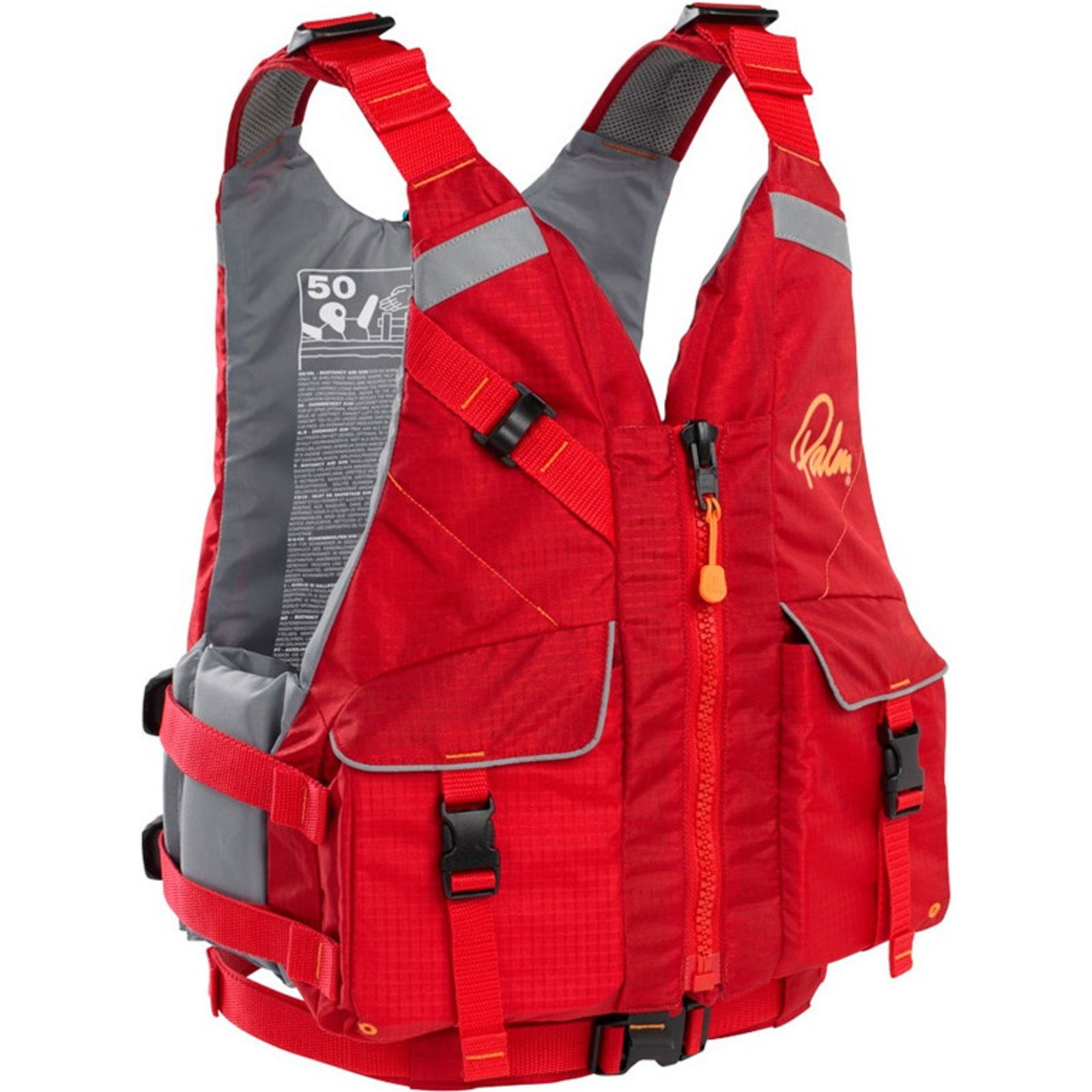 2024 Palm Hydro Adventure PFD Buoyancy Aid RED 11464 - Canoe & Kayak ...