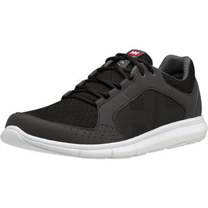 2023 Helly Hansen Ahiga V4 Hydropower Sailing Shoes 11582 - Black / White / Silver