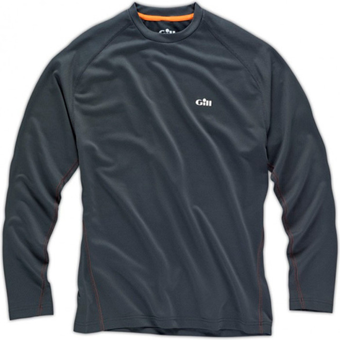 Gill Men's I2 Activated Carbon L / S Base Layer 1266 GRAPHITE