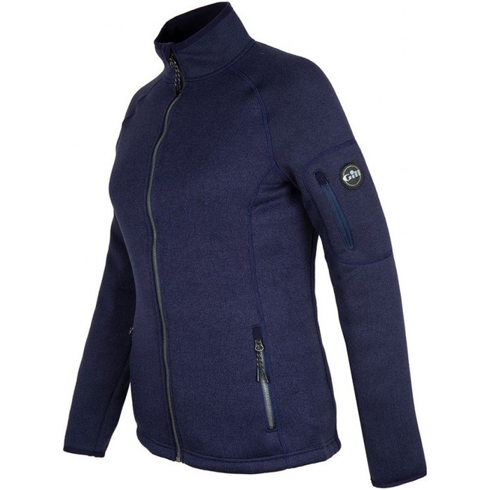 2022 Gill Womens Knit Fleece Jacket Navy 1493W