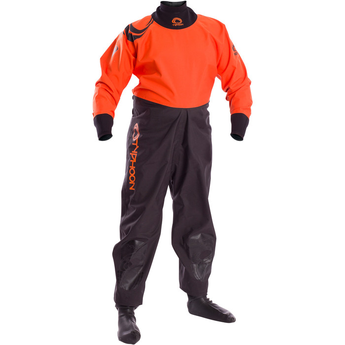 2022 Typhoon Junior Rookie Drysuit Black / Orange 100171