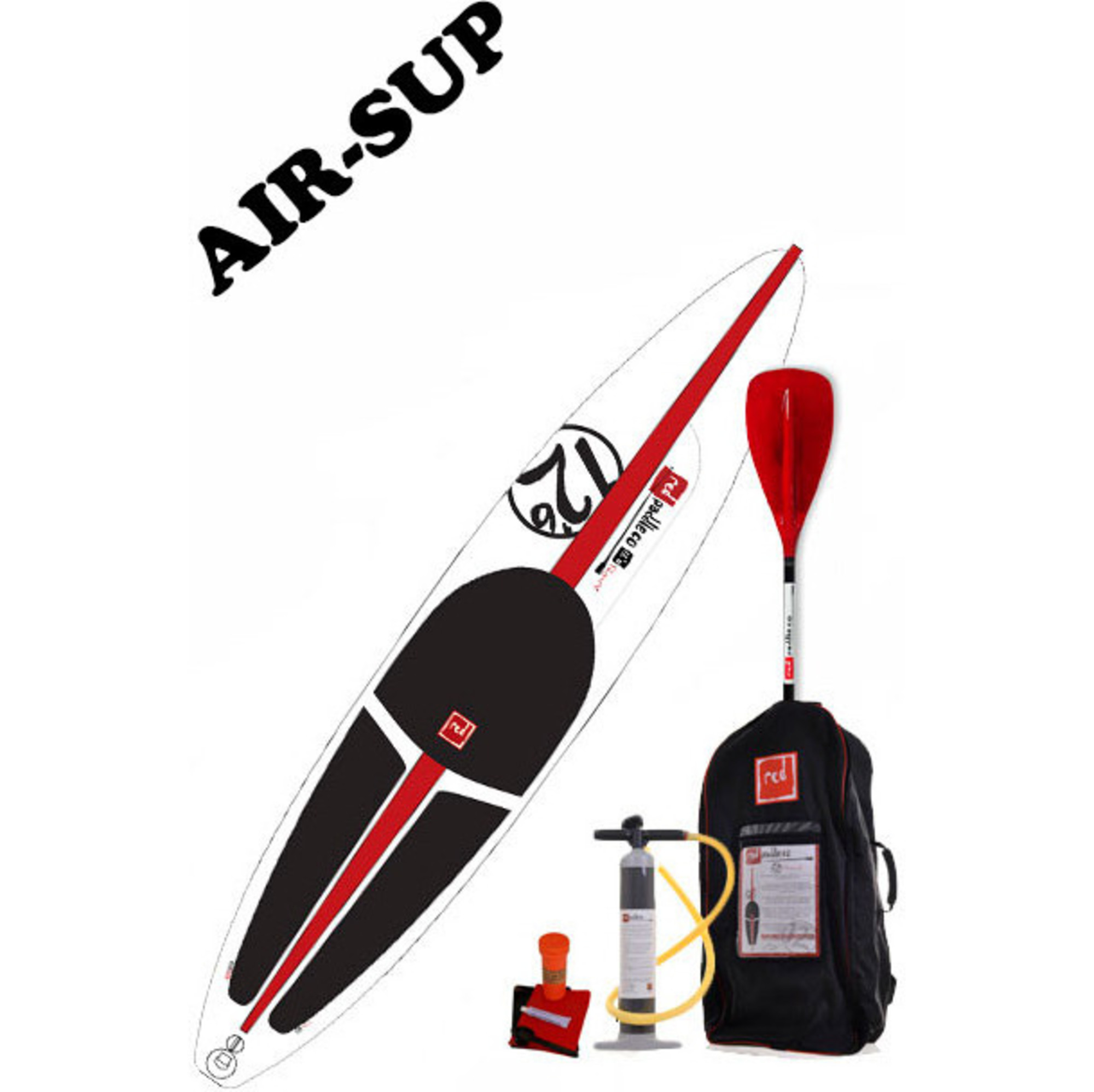 EX DEMO Red Paddle Co Red Air 12'6 Race RSS Carry Bag & Pump & PADDLE ...