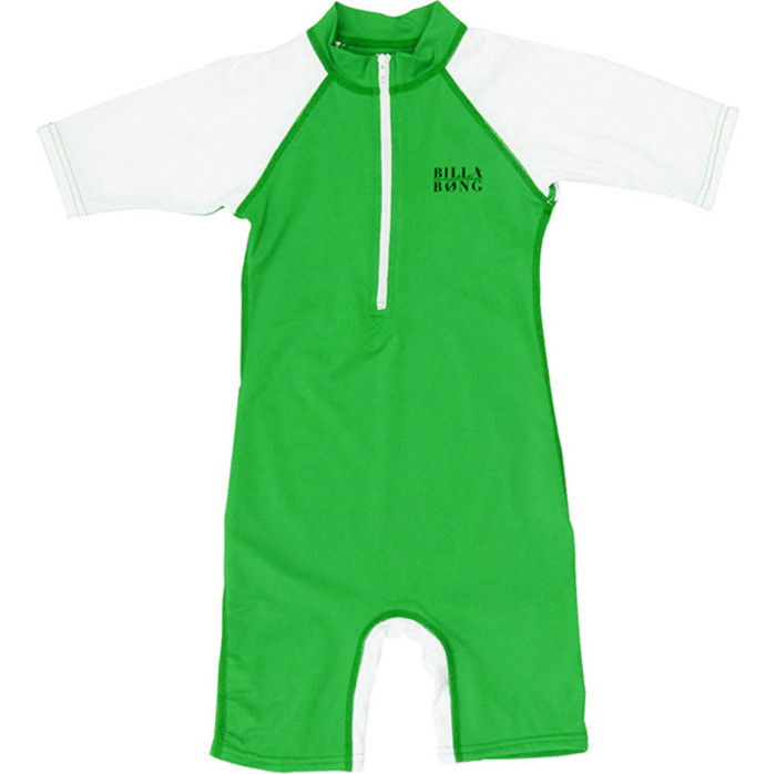 Billabong Toddler Tiger Short Sleeve Sun Suit Kelly Green S4KY14