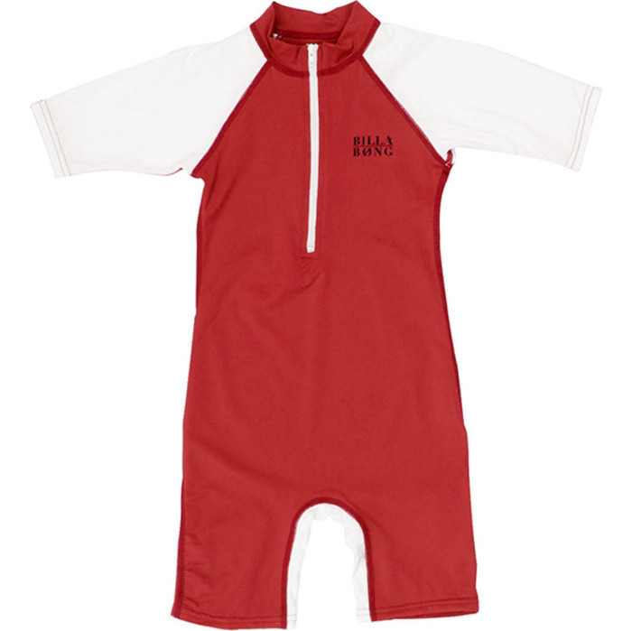 Billabong Toddler Tiger Short Sleeve Sun Suit Red S4KY14