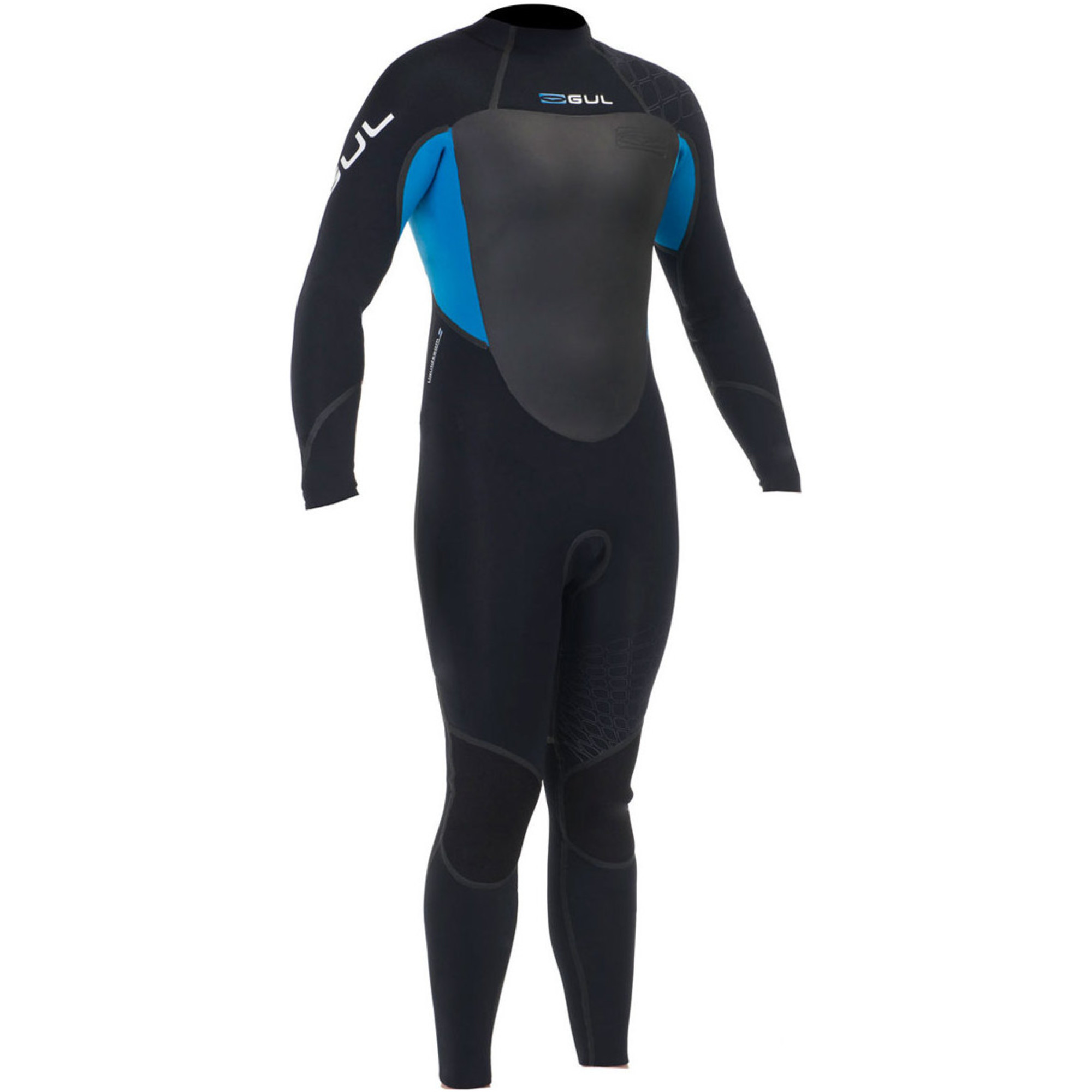 Gul Profile 3/2mm Back Zip Wetsuit GBS Black / BLUE PR1235 Wetsuits