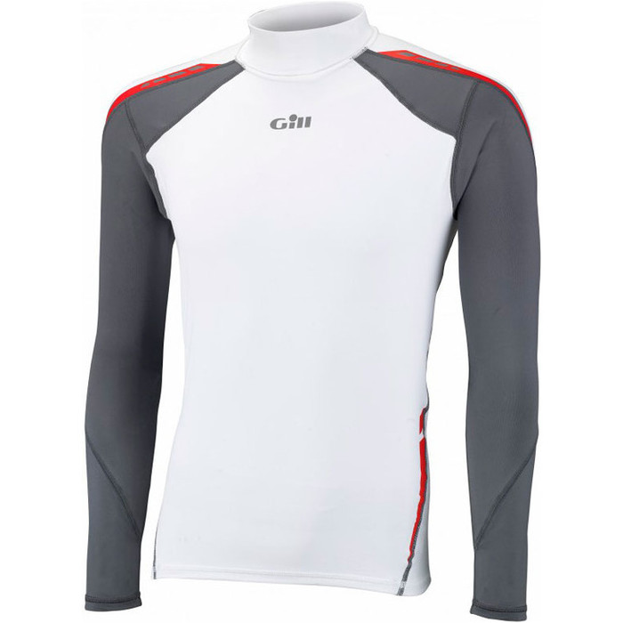 Gill UV Sport Long Sleeve Rash Vest White/Ash 4420